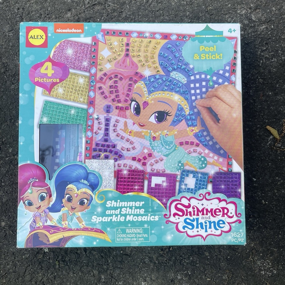 Nickelodeon Shimmer and Shine Sparkle‎ Mosaics Craft Kit Alex NEW Shed